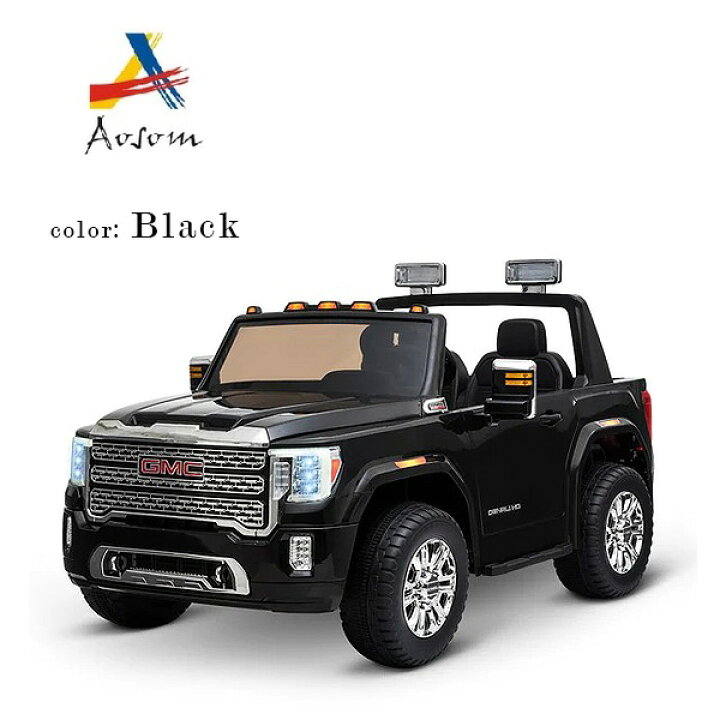 楽天市場】【お取り寄せ】Aosom 12V GMC シエラ HD ライドオン カー 