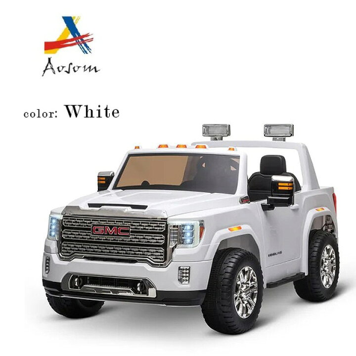 楽天市場】【お取り寄せ】Aosom 12V GMC シエラ HD ライドオン カー 