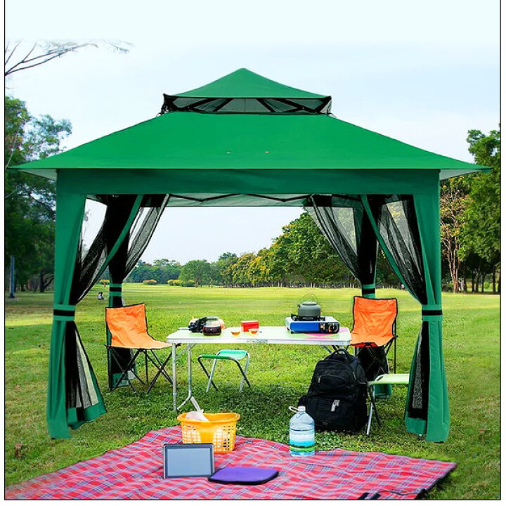 楽天市場】【在庫有り】ABCCANOPY ガゼボ テント 3.9×3.9×2.7m 