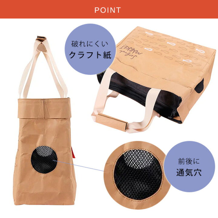 楽天市場】【正規品】イビヤヤ クラフトペーパー ペット キャリア 