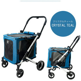 【正規品】イビヤヤ ビッグバディ ペット ストローラー and クレート コンボ ペットカート 分離型 取り外し可能 2WAY ワゴン 2段式 犬用 ドッグ カート キャリー 多頭 中型犬 小型犬 犬 猫 折りたたみ お散歩 ibiyaya BigBuddy Pet Stroller and Crate Combo