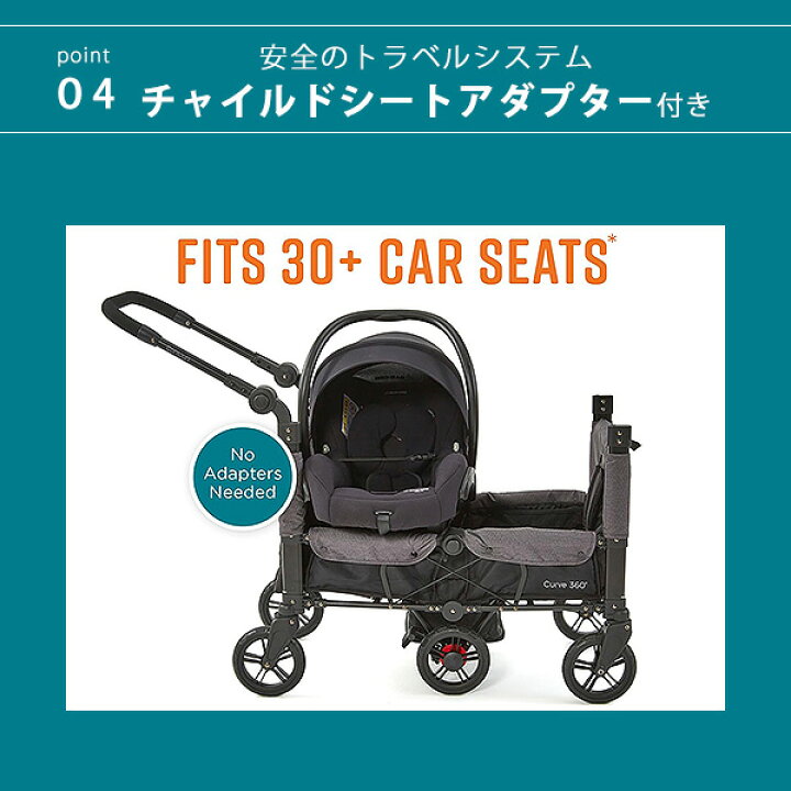 楽天市場】コンターズ カーブ 360 ストローラー ワゴン キャノピー付き 