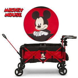 【在庫有り】デルタ ディズニー ミッキーマウス ミニーマウス ストローラー ワゴン キャノピー付き 2人乗り キャリーワゴン ベビーカー 多人数 公園 ピクニック キャンプ アウトドア 折りたたみ Delta Children Disney Mickey Mouse Minnie Mouse Stroller Wagon
