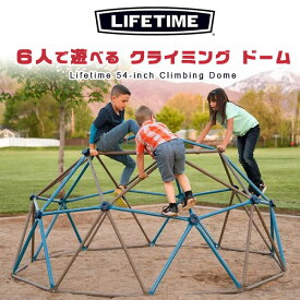 【在庫有り】【大型遊具】ライフタイム クライミング ドーム 直径274cm ジャングルジム 自立式 屋外 遊具 雲梯 うんてい 猿渡り わんぱく 鉄棒 モンキーバー Lifetime 54-inch Climbing Dome