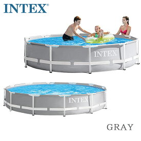 【クーポン有り】【大型遊具】インテックス プール セット 丸形 直径約366cm 子供用 家庭用 水遊び 大型プール ビニールプール 浄化フィルターポンプ Intex 12ft X 30in Pool Set