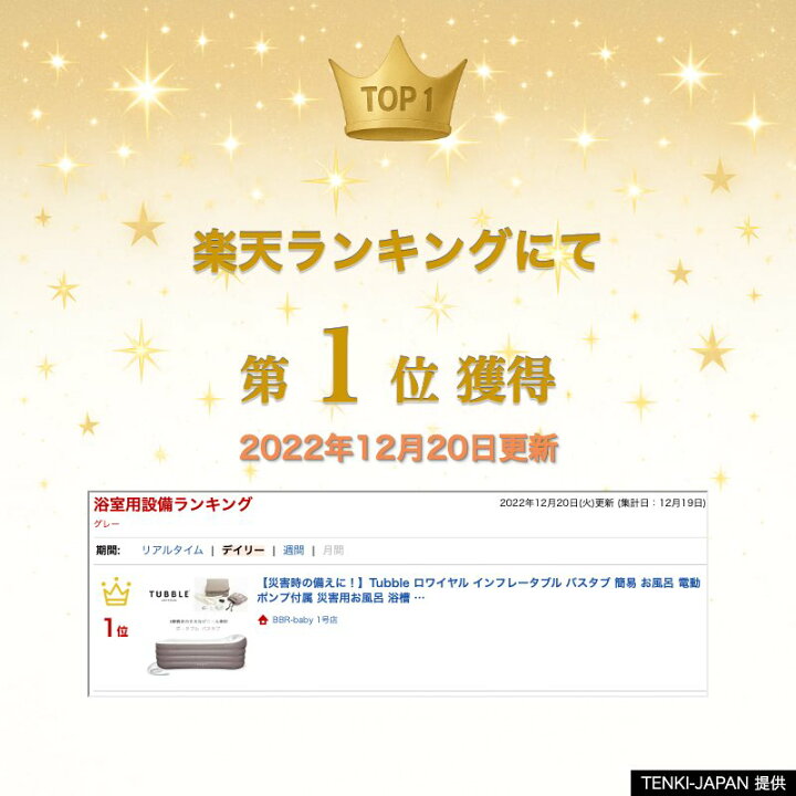 楽天市場】【楽天1位】 【災害時の備えに！】Tubble ロワイヤル 