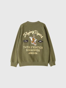 AVIREX ArbNX XEFbg g[i[ Y fB[X uh 傫TCY   CREWNECK SWEAT FRYING TIGERS N[lbN XEFbg tCO ^CK[X tCO