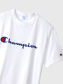 【ネコポス送料無料】Champion チャンピオン Tシャツ レディース メンズ ユニセックス 半袖 ブランド 無地 スポーツ カジュアル ゆったり 大きいサイズ 綿100% おしゃれ かわいい 日本規格 ペア リンクコーデ 白 黒 C3-X353 母の日 ギフト プレゼント