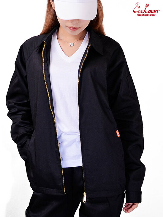 楽天市場 Cookman クックマン ジャケット メンズ レディース ユニセックス おしゃれ かわいい ブランド 大きいサイズ Delivery Jacket デリバリージャケット ワークジャケット スイングトップ ブルゾン 黒 コックマン 231 夏休み ギフト プレゼント Rodeo Bros
