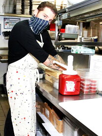 【メール便送料無料】COOKMAN クックマン エプロン おしゃれ かわいい ブランド ロング レディース メンズ ユニセックス Long Apron Sauce Splash ソース スプラッシュ 前掛け カフェ ショップエプロン 233-03991