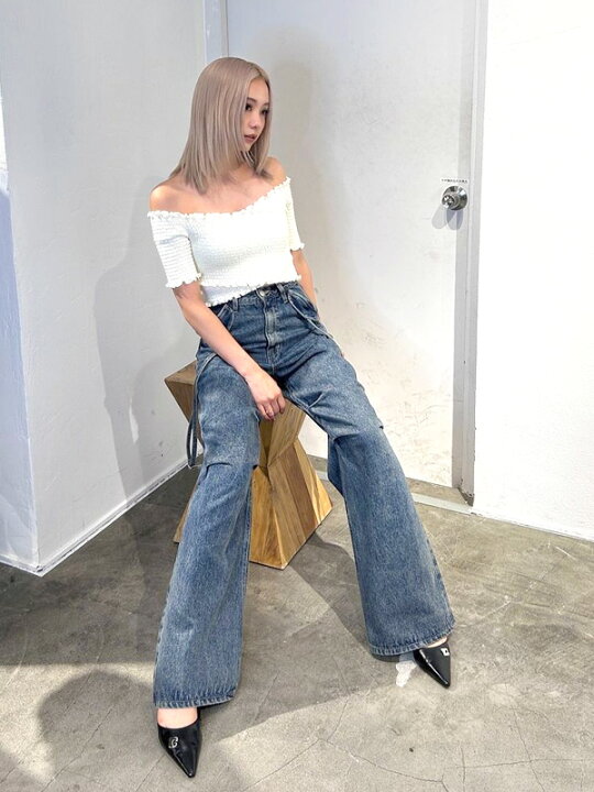 楽天市場】EMODA エモダ デニムパンツ レディース ダブル ベルト 