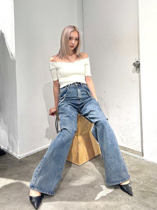 楽天市場】EMODA エモダ デニムパンツ レディース ダブル ベルト  