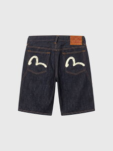 EVISU �G���B�X �W�[���Y �f�j���V���[�c �J���� �v�����g �{�^���t���C �n�[�t�p���c �V���[�g�p���c SEAGULL PRINTED POCKET DENIM SHORTS 2ESHTM6DS1058