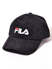 FILA フィラ キャップ レディース メンズ ユニセックス ブランド おしゃれ かわいい グレー ベージュ 帽子 キャップ FAKE SUEDE LOW CAP フェイクスエード ロー キャップ 6パネル ロゴ 刺繍 リンクコーデ FILA-CAP-S 197-113703 父の日 ギフト プレゼント