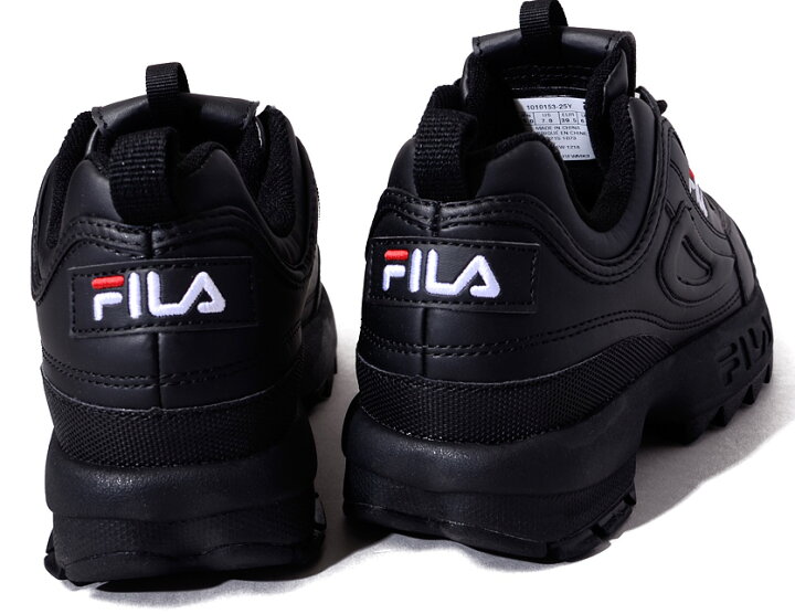 FILA フィラ スニーカー レディース メンズ ユニセックス 黒 ブラック おしゃれ ダッドシューズ ダッドスニーカー DISRUPTOR 2 ディスラプター 厚底スニーカー 靴 通学 通勤 カジュアル ランニング シューズ F0215-1073 RODEO BROS ロデオブロス