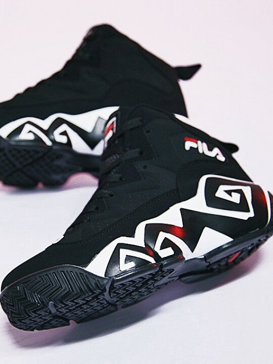 楽天市場 Fila フィラ スニーカー レディース メンズ ユニセックス 黒 ブラック おしゃれ ハイカット Mb 復刻 Jamal Mashburn ジャマール マッシュバーン バスケット シューズ バッシュ 靴 トライバル ダンス ストリート Fhe102 001 夏休み ギフト プレゼント Rodeo