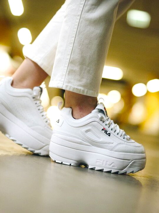 楽天市場】FILA フィラ スニーカー 厚底 レディース ダッド ダッド  