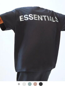 【在庫処分】Fear of God essentials Tシャツ メンズ レディース ユニセックス 半袖 FOG ESSENTIALS F.O.G フィア オブ ゴッド フィアオブゴッド エフオージー エッセンシャルズ フォグ Boxy REFLECTIVE リフレクター ボクシ― REFLECTIVE-SS-B