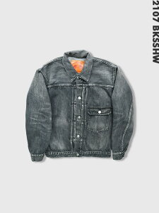 FULLCOUNT 2107SS Dartford �t���J�E���g �f�j�� �W���P�b�g G�W���� 1st ���f�� �G�C�W���O���H 11.5oz Type 1 Black Denim Jacket Dartford �^�C�v 1 11.5�I���X �W���o�u�G 2107BKSSHW