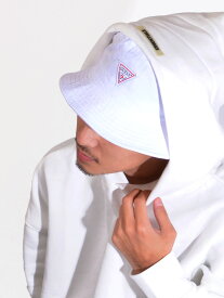 GUESS ゲス ハット バケットハット レディース メンズ ユニセックス ブランド おしゃれ かわいい Twill Bucket Hat LOGO トリプルトライアングル ロゴ 帽子 キャップ バケハ リンクコーデ ペア 195-115004 父の日 ギフト プレゼント