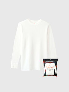 Hanes wCY TVc T[}   100% n pbNT bt USARbg Ė oC_[lbN HM4-Y203 Thermal top crew neck long sleeve