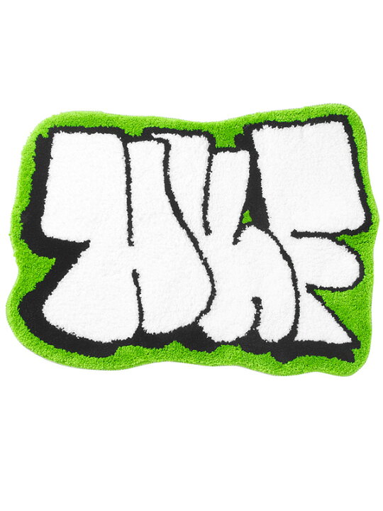 楽天市場 Huf ハフ ラグ 玄関マット 室内 おしゃれ かわいい ブランド ファッションブランド カーペット 絨毯 ロゴ Huf Green 周年 ローパイルラグマット パイルマット 滑り止め付 ストリートブランド スケーター スニーカーヘッズ グッズ Ac ハロウィン ギフト
