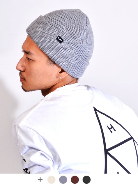 楽天市場 メール便送料無料 Huf ビーニー ハフ キャップ メンズ レディース ユニセックス 帽子 ニット帽 ブランド おしゃれ かわいい 無地 シンプル Usual Beanie ピスネーム ロゴ パッチ ニットキャップ ワッチ ビーニーキャップ ストリート ダンス リンクコーデ