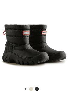 HUNTER n^[ Women's Intrepid Insulated Short Snow Boots Xm[u[c fB[X h ۉ h Vv  킢 u[c ~  g Lv AEghA ubN y WFS2108W