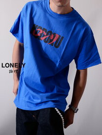 【ネコポス送料無料】LONELY 論理 ロンリー Tシャツ メンズ レディース ユニセックス 半袖 ブランド おしゃれ IMPOSSIBLE COLLABO インポッシブル コラボ ドラゴンボール アニメ 初期 MADSADTOPMOB ストリート LONSS19-ST061-B 母の日 ギフト プレゼント