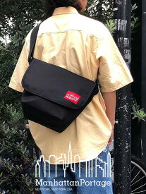 Manhattan Portage マンハッタンポーテージ メッセンジャーバッグ ショルダーバック バッグ 斜め掛け メンズ レディース ユニセックス Casual Messenger SLIM カジュアル ブラック コーデュラ素材 正規品 通勤 通学 MP1605 父の日 ギフト プレゼント