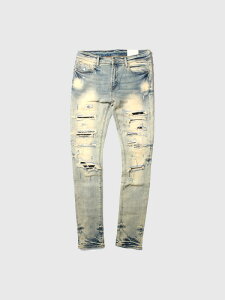 mnml �~�j�}�� �X�L�j�[ X165 PASLEY STRETCH DENIM �y�C�Y���[ �X�g���b�` �f�j�� �_���[�W���H �u���[�` �X�L�j�[�p���c �_���[�W�W�[���Y 23ML-SP222D