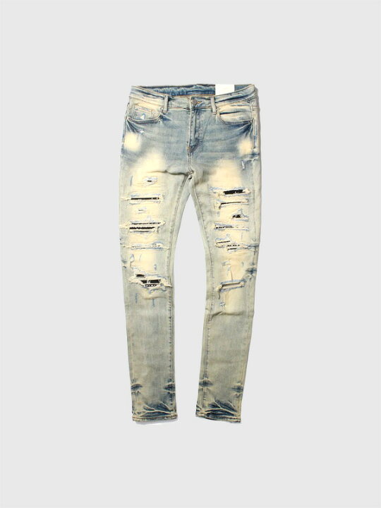 楽天市場】mnml ミニマル スキニー X165 PASLEY STRETCH DENIM 