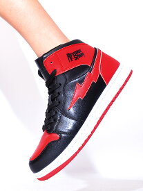 【在庫処分】REVENGE × STORM MJ-HI リベンジ × ストーム スニーカー メンズ レディース ユニセックス ハイカット おしゃれ 黒 赤 BLACK RED リベンジストーム 靴 シューズ RS-MJ-HI-BK-RD
