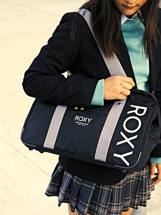 市場 スクールバッグ 女子中学生 スクバ Roxy 中学生 Rbg ロキシー シンプル かっこいい ロゴ刺繍 学生かばん 女子 おしゃれ 高校生 Campus