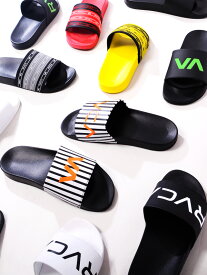 【在庫処分】RVCA ルーカ サンダル メンズ レディース ユニセックス ぺたんこ おしゃれ ブランド SLIDE SHOWER SANDAL ロゴ シャワーサンダル スポーツサンダル ビーチサンダル ペア リンクコーデ 海 プール BA041-975-976-977 BA043 父の日 ギフト プレゼント