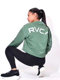 【在庫処分】RVCA ルーカ ジャケット コーチジャケット レディース ストリート ショート丈 ナイロンジャケット ドロップショルダー シンプル スポーツ カジュアル ライトアウター ゆったり 大きいサイズ SHORT COACH JACKET BB043-750 新学期 ギフト プレゼント