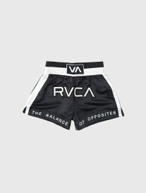 RVCA ルーカ パンツ ショートパンツ メンズ レディース ジム トレーニング ボクシング 総合 キックボクシング ムエタイ ハーフパンツ ムエタイトランクス スポーツウェア キックパンツ RVCA VA ロゴ ルカ 刺繍 BC042-603 新学期 ギフト プレゼント