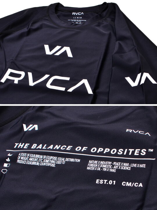 楽天市場】RVCA ルーカ Tシャツ ラッシュガード メンズ レディース 