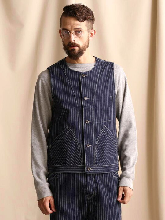 楽天市場】Schott ショット ヒッコリー ストライプ デニム ベスト 