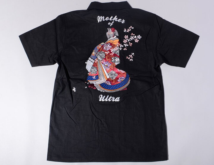 楽天市場 ウルトラマン グッズ シャツ メンズ レディース ユニセックス 半袖 ウルトラの母 着物 振り袖 桜 刺繍 麻 ウルトラマンタロウ ウルトラ怪獣 ウルトラシリーズ 円谷プロ 和柄 花旅楽団 スクリプト スイッチプランニング Ulss 001 父の日 ギフト プレゼント