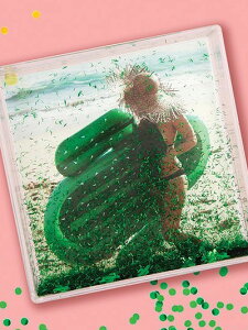 SUNNYLIFE Tj[Ct sN`[t[ tHgt[ tHgX^h ʐ^  LL ʐ^ ~jtHg `FL GLITTER PICTURE FRAME SQUARE CACTUS G kG nCAG X