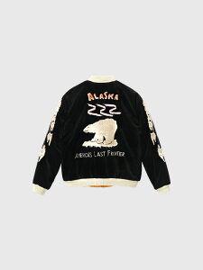 TAILOR TOYO �e�[���[���m �X�J�W���� �ʒ� 2025 Late 1950s Velveteen Souvenir Jacket POLAR BEAR ALASKA MAP �A���X�J �W���� ������ �A���X�J�}�b�v TT15792-119