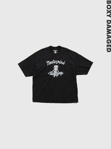 MASTERMIND WORLD × BETTY BOOP �}�X�^�[�}�C���h ���[���h T�V���c ���� ���H �_���[�W �x�e�B����� �R���{ �X�J�� �n�[�g �{�N�V�[ �t�B�b�g BOXY FIT MW25C15-TS203-2 BOXY DAMAGED S/S TEE