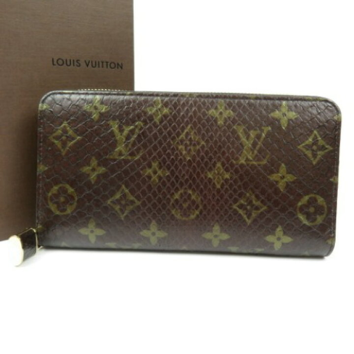 楽天市場】ルイヴィトン ジッピーウォレット モノグラム柄 蛇革 ヘビ  