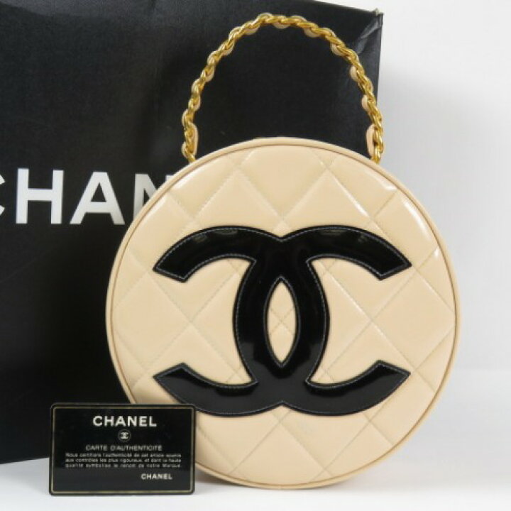 楽天市場】本物 CHANEL シャネル ラウンド バニティ デカココマーク 