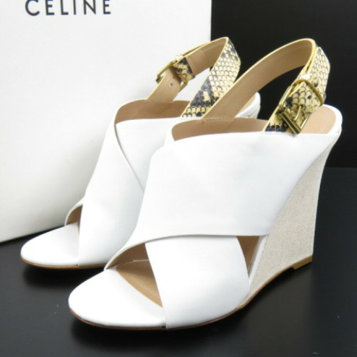Celine セリーヌ ウェッジソールサンダル 本物 - ロングブーツ
