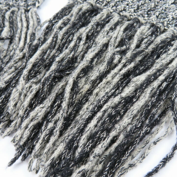 楽天市場】シャネル ツイード調 フリンジ ロング 防寒 マフラー ライン  