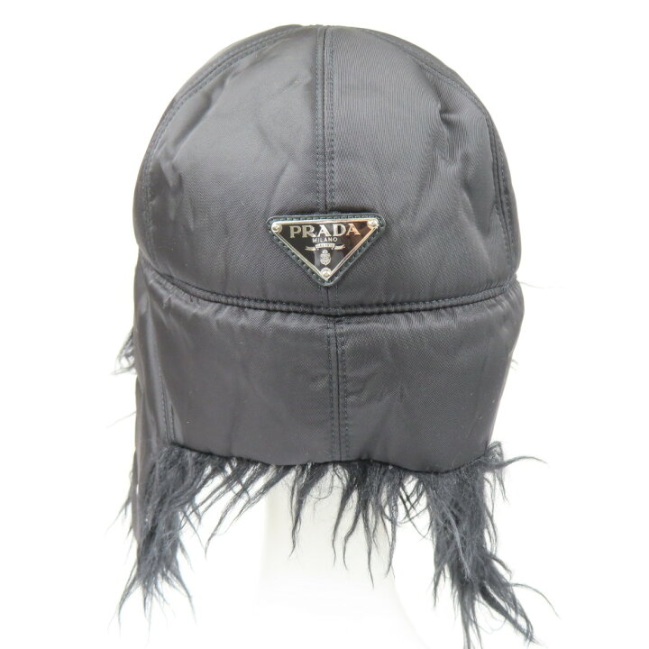 楽天市場】プラダ ファーフラップ L フライトキャップ 防寒 ハット  