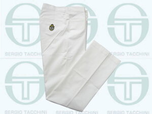セルジオタッキーニメンズ用 ストレートパンツ (SMP005)【日本製】/ホワイト【ストレッチ】