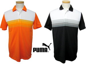 PUMA(プーマ)ストライプテッククレスティング半袖ポロ 563773【ゴルフウエア/吸汗速乾】